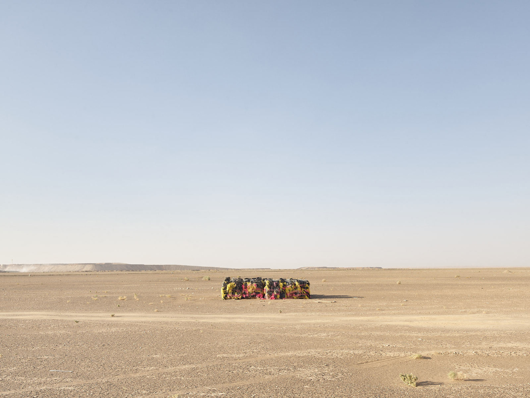 Surreal desert landscape in Saudi Arabia